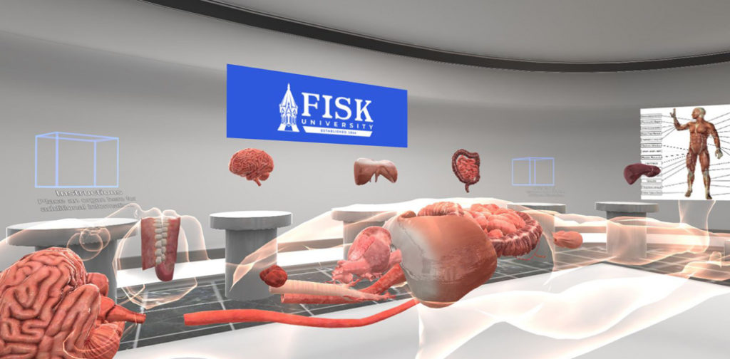 victoryxr and fisk university anatomy biology virtual reality screenshot