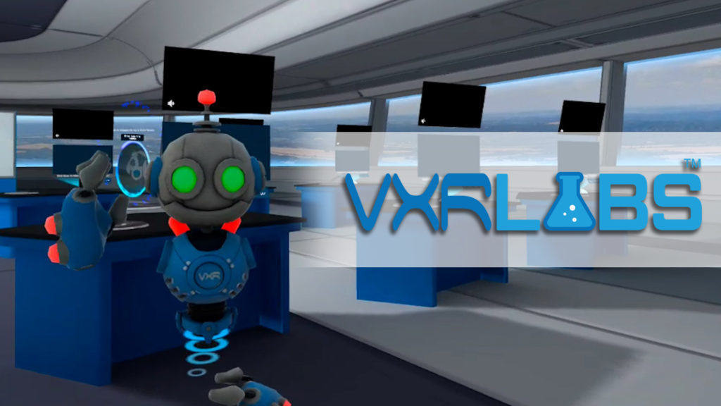 Virtual reality VXR Labs with robot