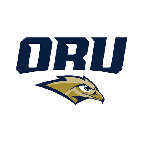 oral roberts university logo with graphic